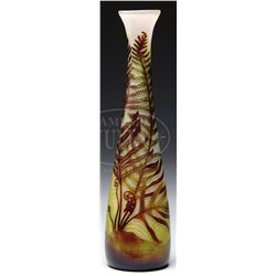 GALLE FIRE-POLISHED VASE.