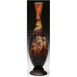 GALLE COMMEMORATIVE CAMEO VASE.