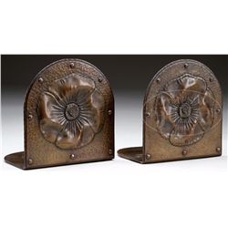 PAIR OF ROYCROFT BOOKENDS.