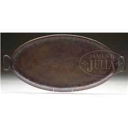 GUSTAV STICKLEY OVAL TRAY.