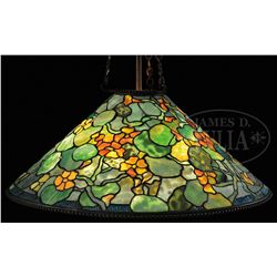 TIFFANY STUDIOS NASTURTIUM CHANDELIER.