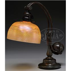 TIFFANY STUDIOS COUNTERBALANCE DESK LAMP.