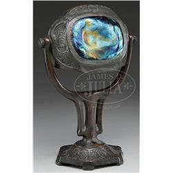 TIFFANY STUDIOS TURTLEBACK DESK LAMP.