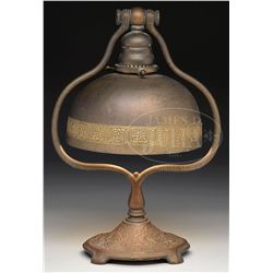 TIFFANY STUDIOS ZODIAC DESK LAMP.