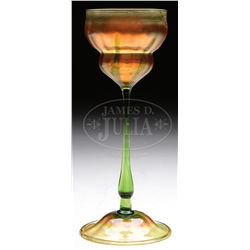 TIFFANY FLOWER FORM VASE.