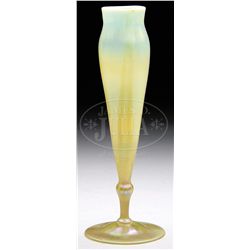 TIFFANY FLOWER FORM VASE.