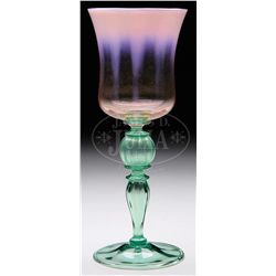 TIFFANY PASTEL GOBLET.