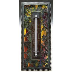 TIFFANY STUDIOS GRAPEVINE THERMOMETER.