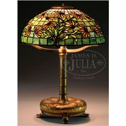 TIFFANY STUDIOS BLACK-EYED SUSAN TABLE LAMP.