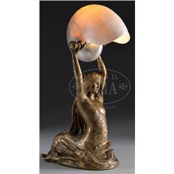 TIFFANY STUDIOS NAUTILUS LAMP.