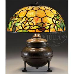 TIFFANY STUDIOS WOODBINE LAMP.