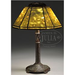 TIFFANY STUDIOS ZODIAC DESK LAMP.