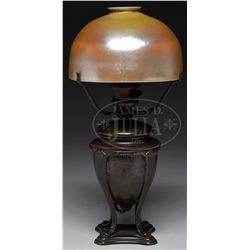 TIFFANY STUDIOS GRECIAN URN LAMP.