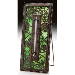 TIFFANY STUDIOS GRAPEVINE THERMOMETER.