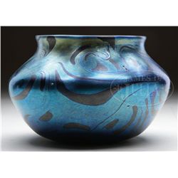 TIFFANY DECORATED BOWL.