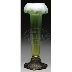 TIFFANY FLOWER FORM VASE.