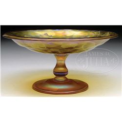 TIFFANY INTAGLIO CARVED COMPOTE.