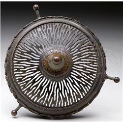 TIFFANY STUDIOS DECORATED HEAT CAP.