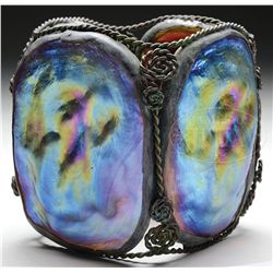 IRIDESCENT TURTLEBACK SHADE.