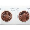 Image 1 : Lot Of 2 Copper Rounds