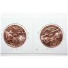 Image 2 : Lot Of 2 Copper Rounds