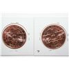 Image 2 : Lot Of 2 Copper Rounds