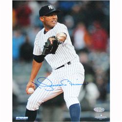 MARIANO RIVERA AUTOGRAPHED PITCHING PHOTO W/ MLB COA