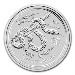 Australian Lunar Silver 2 oz Silver Series II  Snake