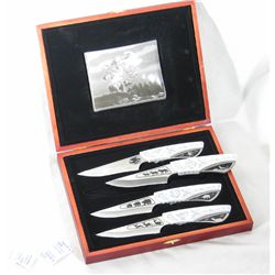 COLLECTORS EDITION 6" KNIVES 4 PIECE SET