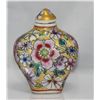Image 1 : ANTIQUE FENG SHUI COLOR ENANEL PORCELAIN SNUFF BOTTLE