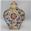 Image 2 : ANTIQUE FENG SHUI COLOR ENANEL PORCELAIN SNUFF BOTTLE