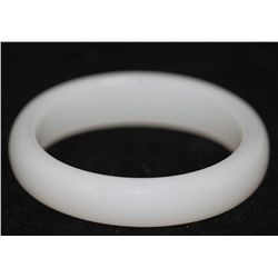 WHITE JADE BANGLE