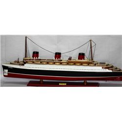 COLLECTORS EDITION HANDMADE T.S.S NORMANDY SHIP MODEL