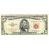 Image 1 : 1953 series $5 red seal note, XF-AU