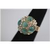 Image 2 : FASHION JEWELRY CLEAR BLUE SYNTHETIC STONE AND CZ BRASS