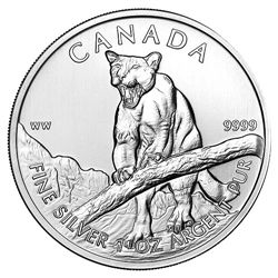 Canadian Silver 1 oz Cougar