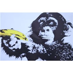 Chimpanzee with a banana