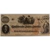 Image 1 : 1862 $100 CONFEDERATE STATES OF AMERICA NOTE VF