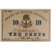 Image 1 : 1863 TEN CENT STATE OF SOUTH CAROLINA NOTE