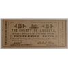 Image 1 : 1862 TWENTY FIVE CENT COUNTY OF AUGUSTA STAUNTON, VA