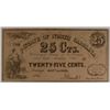 Image 1 : 1863 TWENTY FIVE CENT STATE OF NORTH CAROLINA NOTE