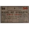 Image 1 : 1863 FIFTY CENT BANK OF AUGUSTA, GA NOTE