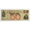 Image 1 : 1862 $50 STATE OF MISSISSIPPI NOTE