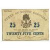 Image 1 : 1863 TWENTY FIVE CENT STATE OF SOUTH CAROLINA