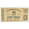 Image 1 : 1863 FIFTY CENT STATE OF ALABAMA NOTE CU