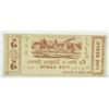 Image 2 : 1856 $5 STORE AT ALEGHANY FURNACE PA SLICE ON THE CURRENCY