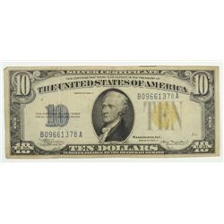 1934 A $10 SILVER CERTIFICATE (NORTH AFRICA)