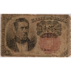 1874 TEN CENT US FRACTIONAL NOTE GOOD