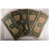 Image 2 : 5-1899 $1 SILVER CERTIFICATES "BLACK EAGLE" AG'S