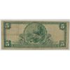 Image 2 : 1902 $5 NATIONAL ESCANABA, MI #8496 VG/FINE